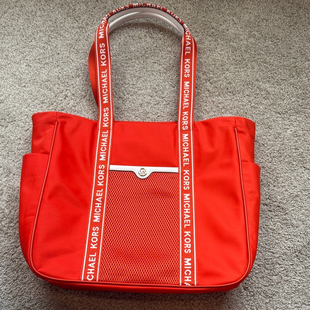 NWOT Michael Kors Jet Set Orange Tote